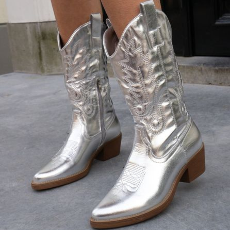 Delina | Women’s Metallic Cowboy Boots