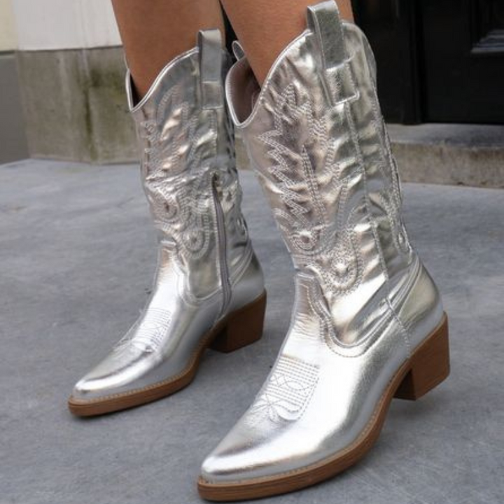 Delina | Women’s Metallic Cowboy Boots