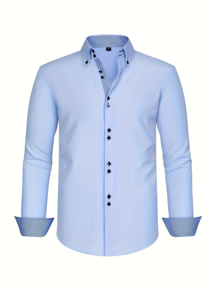 Men’s Double-Cuff Stretch Shirt | Slim Fit