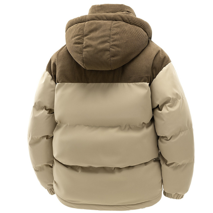Men’s Warm Padded Winter Jacket with Hood