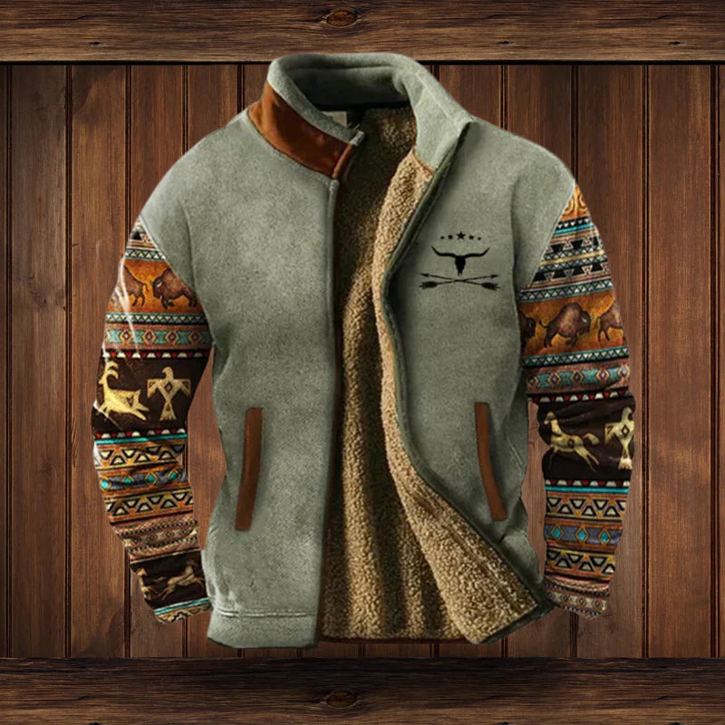 Men’s Vintage Lined Jacket | Warm, Durable Vintage Outdoor Coat