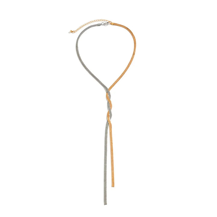 Chloe  | Elegant Long Snake-Chain Necklace