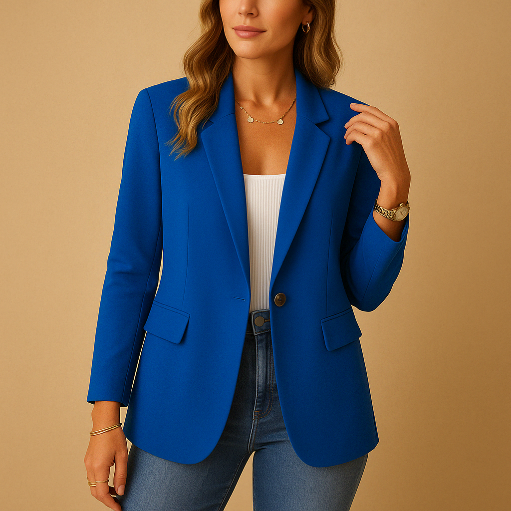 Women’s Fitted Stretch Blazer | Classic Work & Casual Jacket