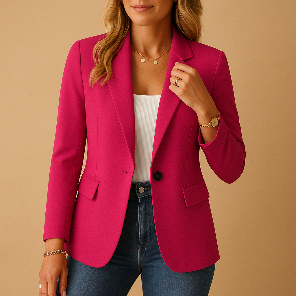 Women’s Fitted Stretch Blazer | Classic Work & Casual Jacket