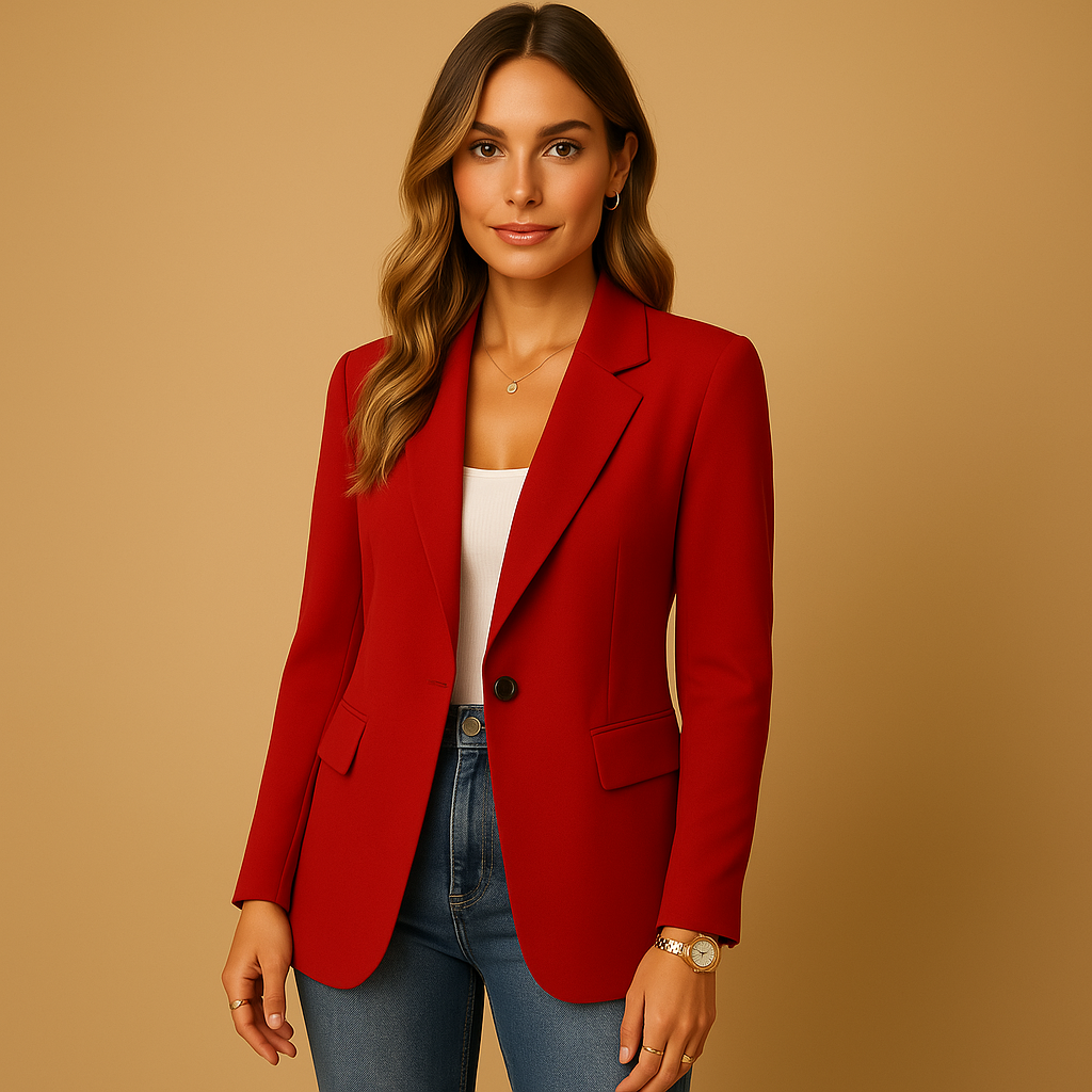Women’s Fitted Stretch Blazer | Classic Work & Casual Jacket