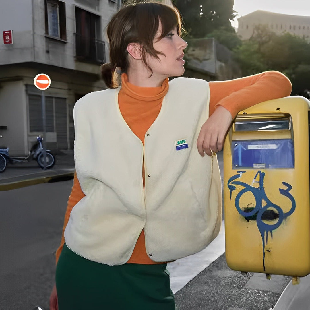 Soft Comfort Women’s Vest with Buttons | Cozy & Lightweight Style