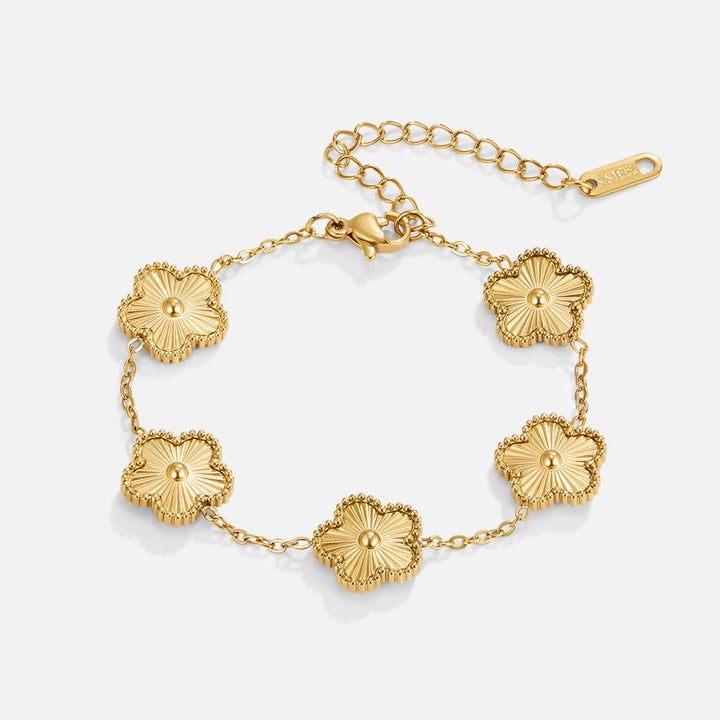 Floral Motif Adjustable Bracelet