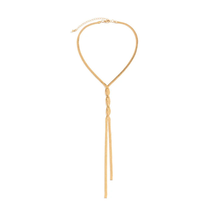 Chloe  | Elegant Long Snake-Chain Necklace