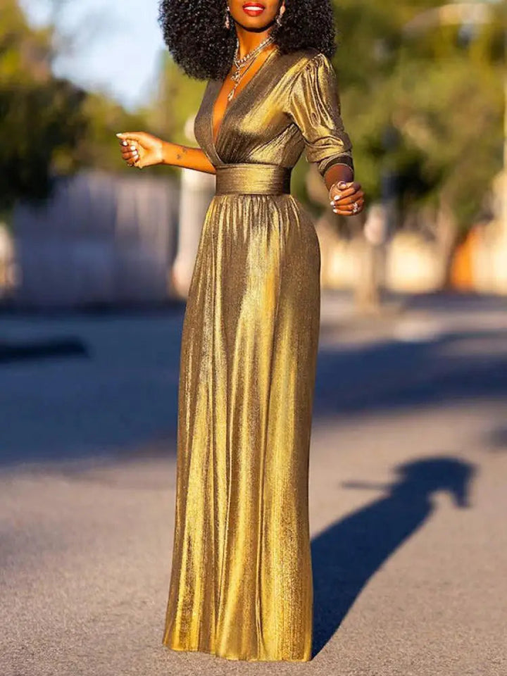 Women’s Shiny Jumpsuit | Glamorous Evening One‑Piece