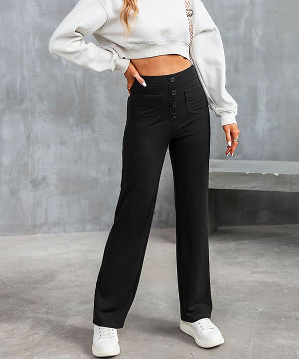 Denise | Stretch High-Waist Trousers for Women