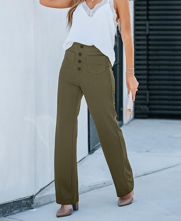 Denise | Stretch High-Waist Trousers for Women