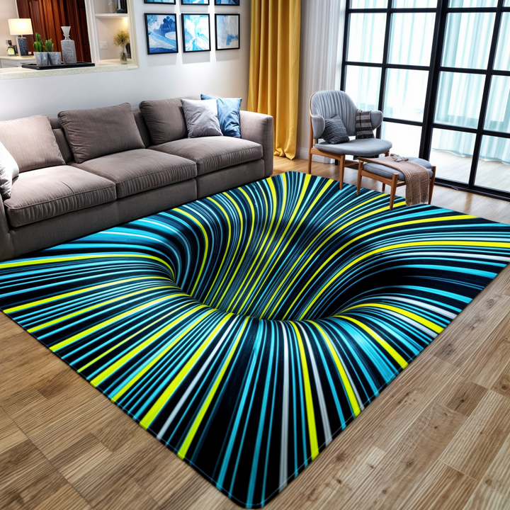 3D Geometric Illusion Rug | Decorative Hallway & Door Mat
