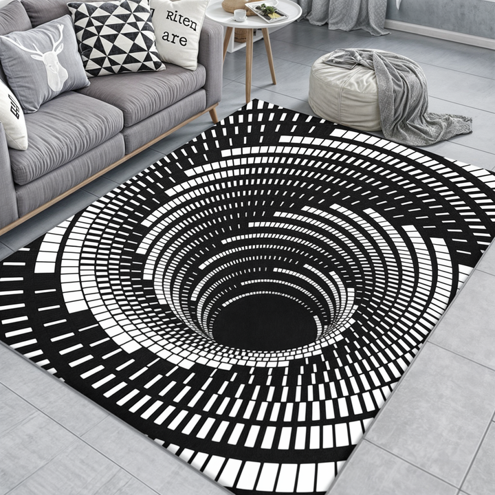 3D Geometric Illusion Rug | Decorative Hallway & Door Mat