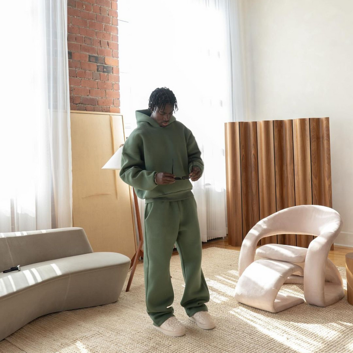 Men’s Casual Two-Piece Set | Relaxed Hoodie & Pants Outfit