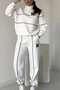 Trendy Women’s Tracksuit Set | Half-Zip Sweater & Lounge Leggings