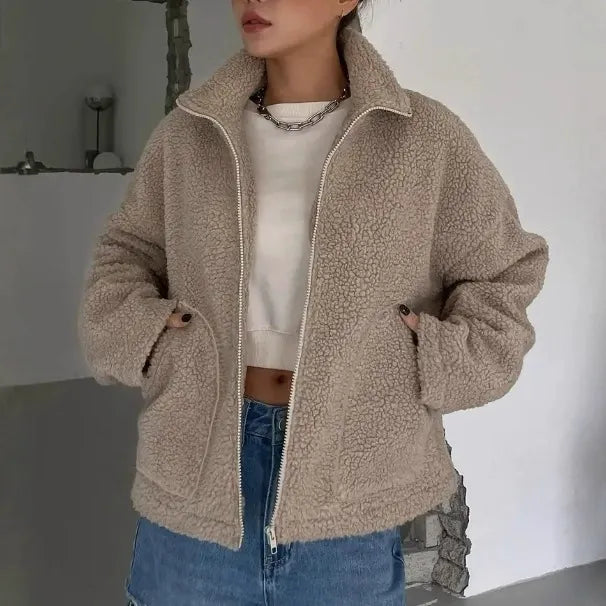Women’s Oversized Sherpa Fleece Jacket | Cozy & Chic