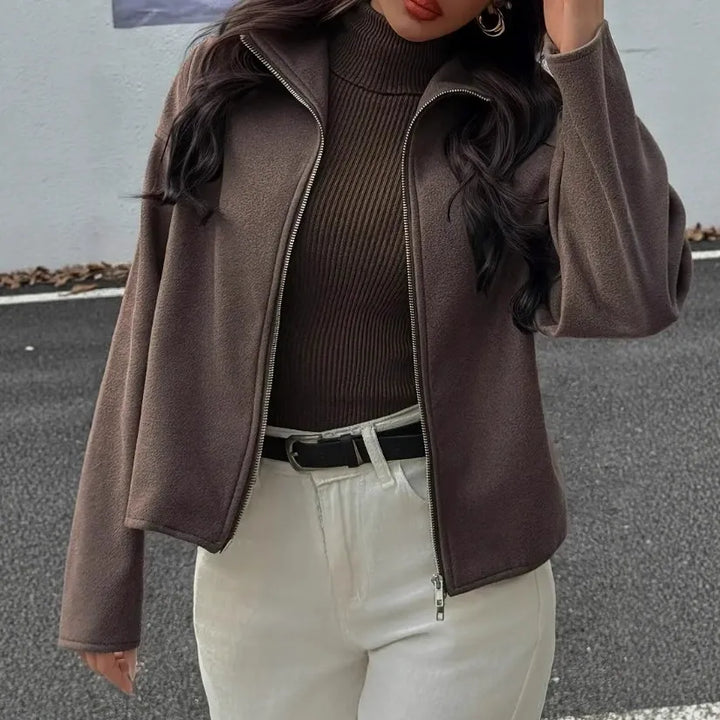 Women’s Cropped Relaxed-Fit Jacket | Modern & Casual