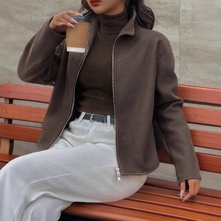 Women’s Cropped Relaxed-Fit Jacket | Modern & Casual