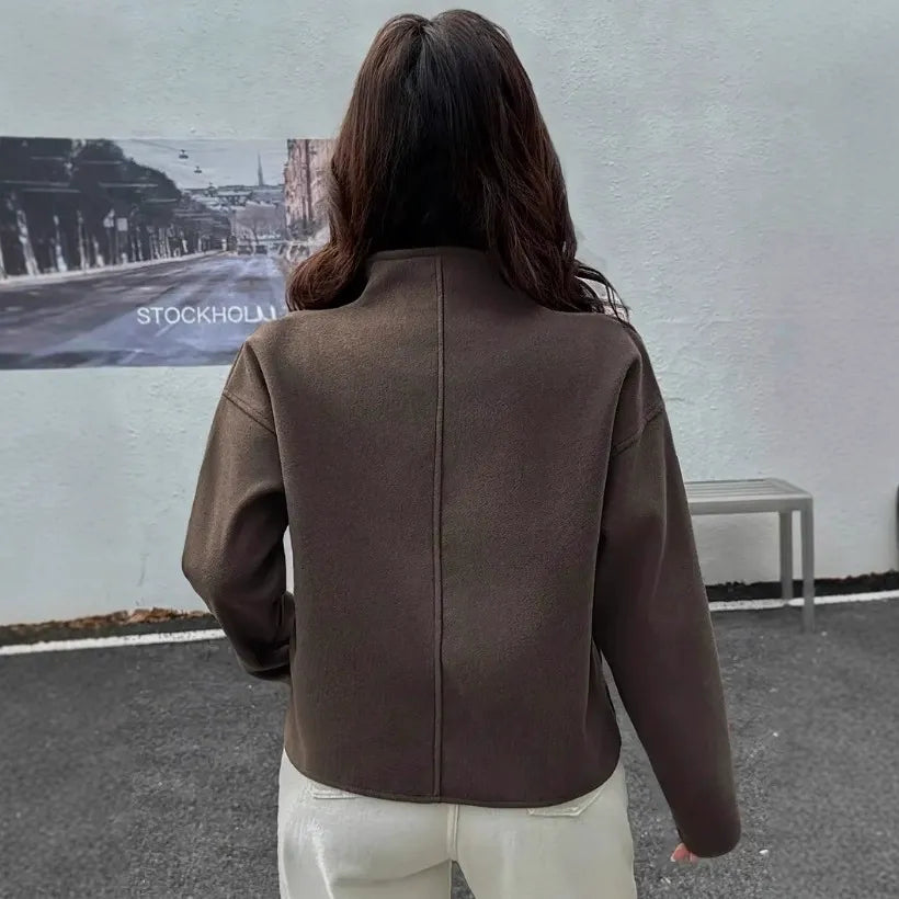 Women’s Cropped Relaxed-Fit Jacket | Modern & Casual