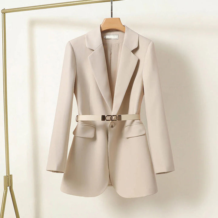 Women’s Longline Blazer with Belt & Lapels