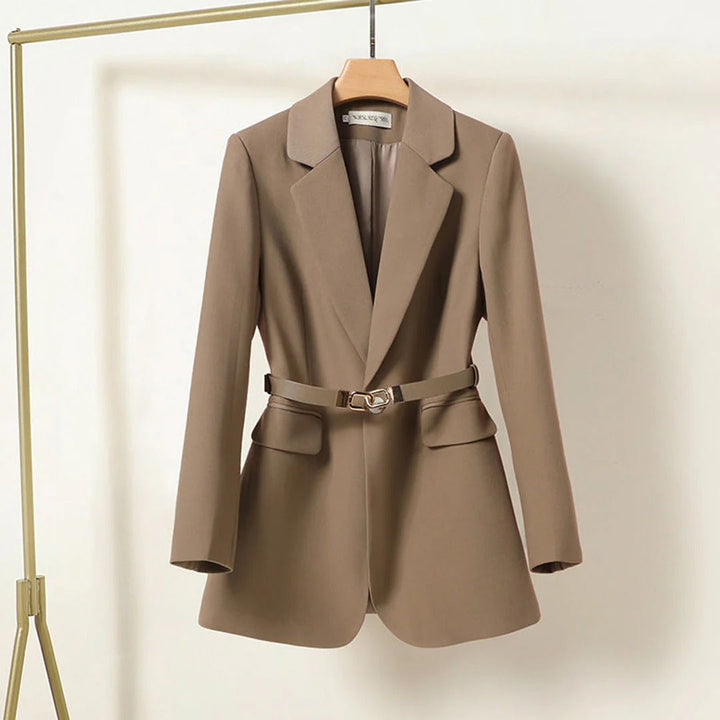 Women’s Longline Blazer with Belt & Lapels