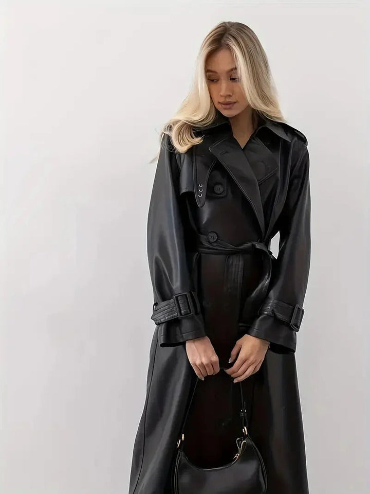 Women’s Winter Trench Coat with Belt