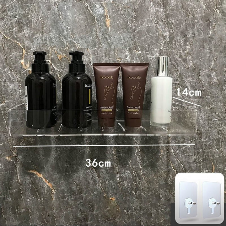 Vestin | Floating Acrylic Wall Shelf for Bathroom