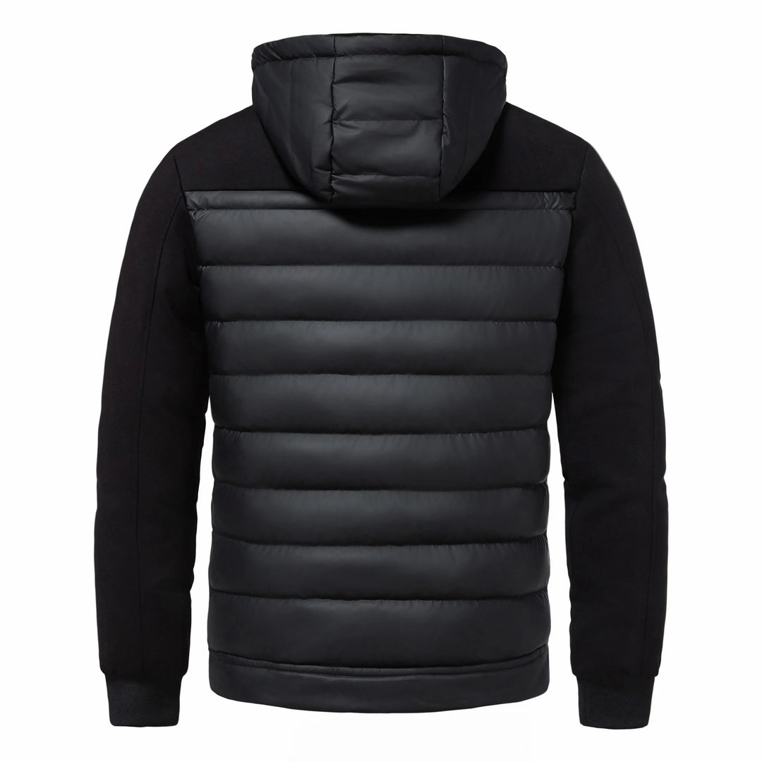Men’s Black Hooded Cardigan Jacket