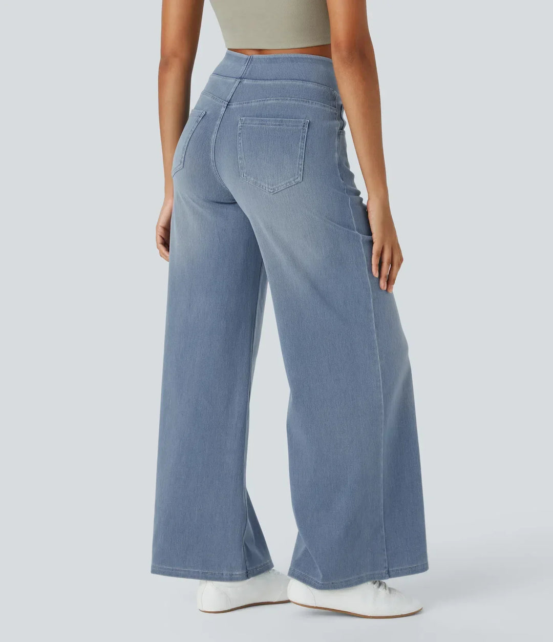 High-Waist Elastic Comfort Pants for Women