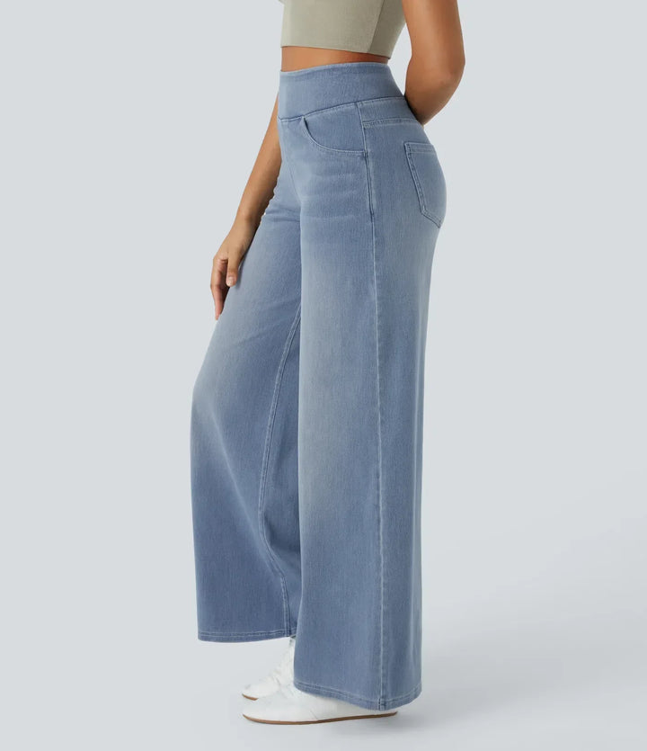 High-Waist Elastic Comfort Pants for Women