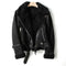 Women’s Leather Jacket | Warm Full-Zip Coat