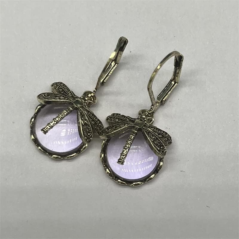 Dragonfly Moonstone Drop Earrings