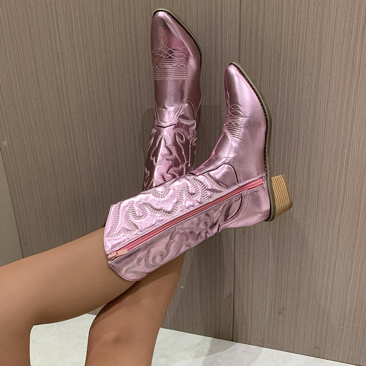 Delina | Women’s Metallic Cowboy Boots