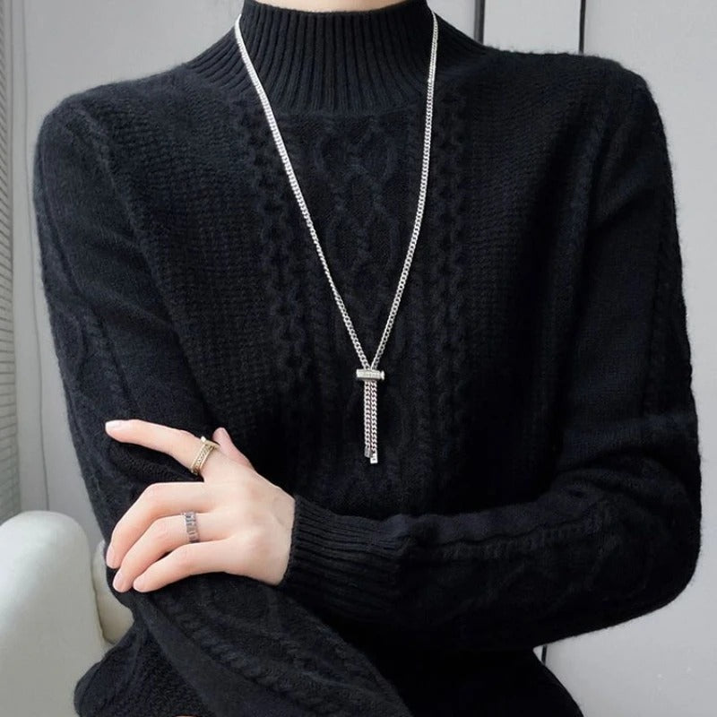 Women’s Cashmere-like Turtleneck Sweater