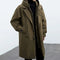 Men’s Long Waterproof Puffer Trench Coat