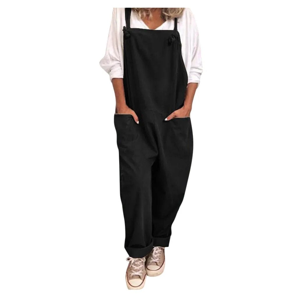 Thalia | Women's Relaxed Fit Cotton Linen Jumpsuit