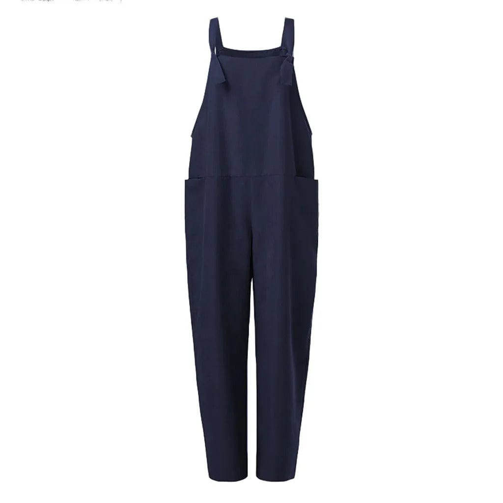 Thalia | Women's Relaxed Fit Cotton Linen Jumpsuit