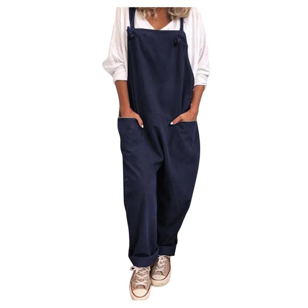 Thalia | Women's Relaxed Fit Cotton Linen Jumpsuit