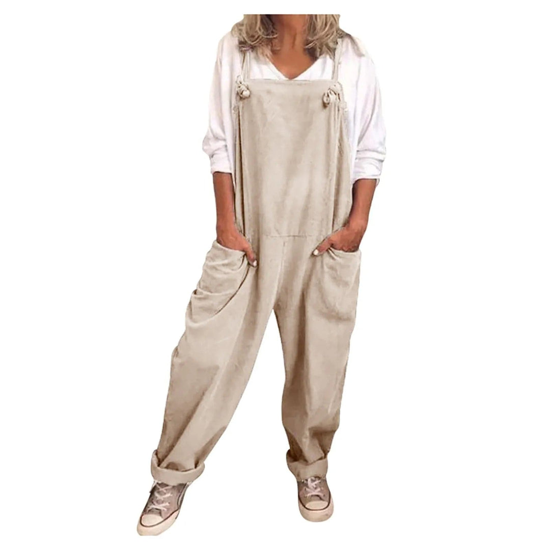 Thalia | Women's Relaxed Fit Cotton Linen Jumpsuit
