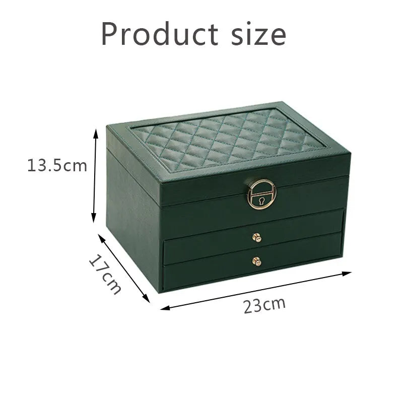 Multilayer Leather Jewellery Box | Elegant & Secure Storage