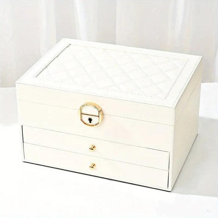 Multilayer Leather Jewellery Box | Elegant & Secure Storage