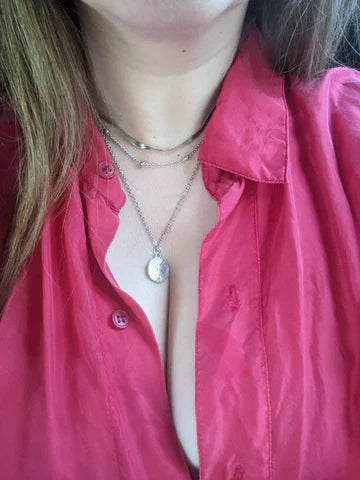 Sylvia | Silver Triple Layer Necklace