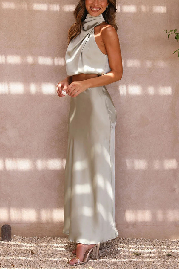 Velira | Satin Two-Piece Set for Women