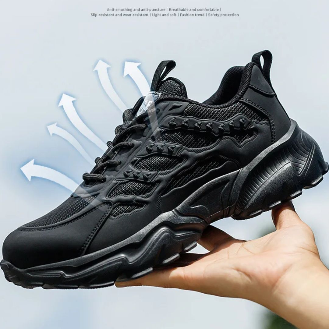 Comfortable Work Shoes with Safety Features | Men's Steel Toe Sneakers