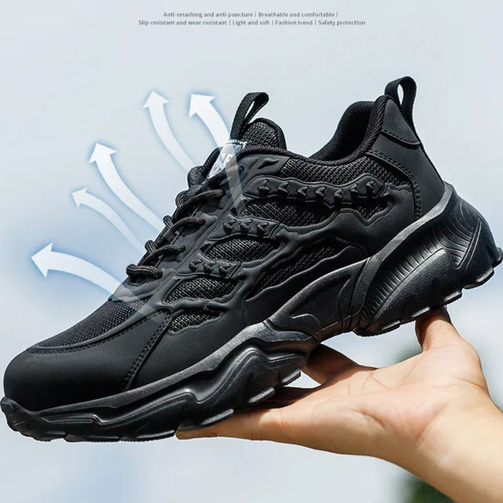 Comfortable Work Shoes with Safety Features | Men's Steel Toe Sneakers