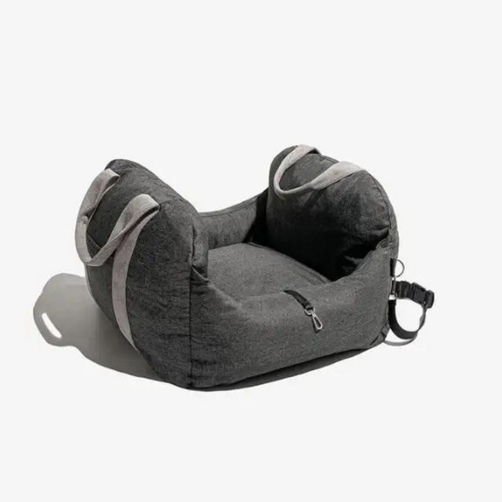 Portable Dog Booster Seat | Elevated Car Seat with Safety Belt
