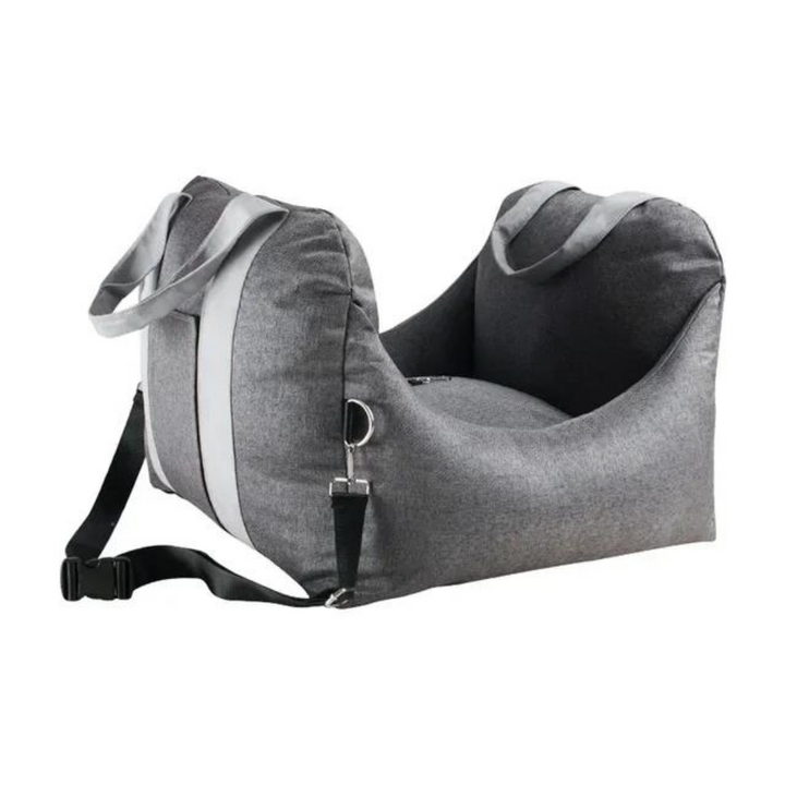 Portable Dog Booster Seat | Elevated Car Seat with Safety Belt