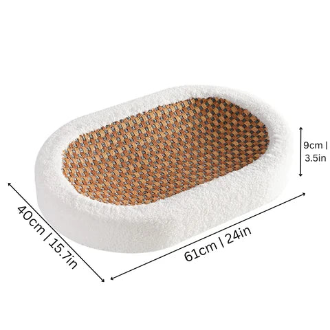 Cat Scratching Bed | Cozy Plush Scratcher for Cats