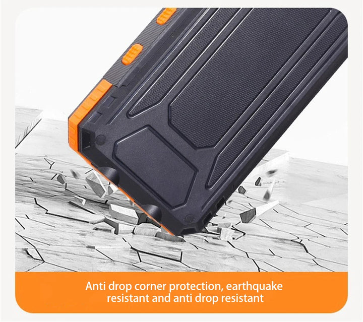Dean | Pro Solar-Powered Power Bank with Built-in Flashlight