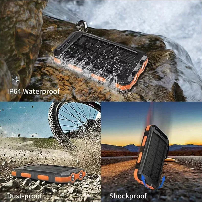 Dean | Pro Solar-Powered Power Bank with Built-in Flashlight